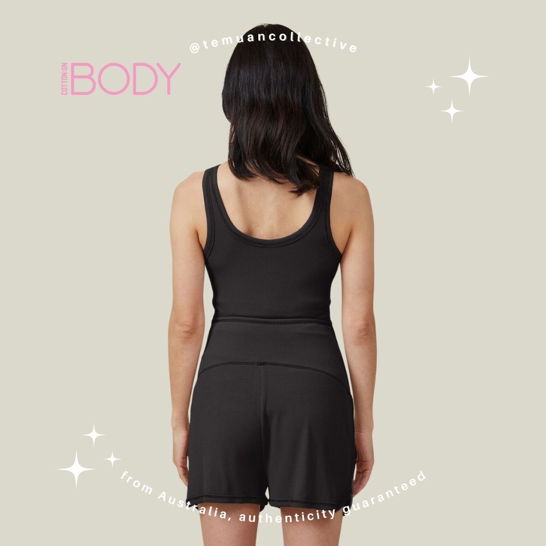 BODY Australia Sleep Recovery Maternity Henley Tank Top & Relaxed Pocket Short Set