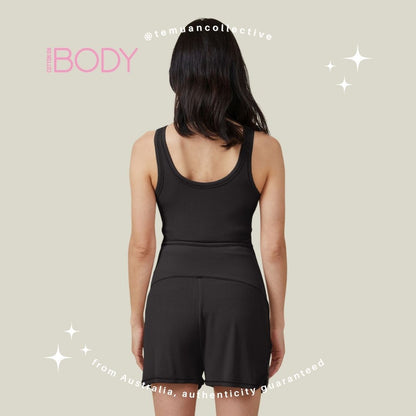 BODY Australia Sleep Recovery Maternity Henley Tank Top & Relaxed Pocket Short Set