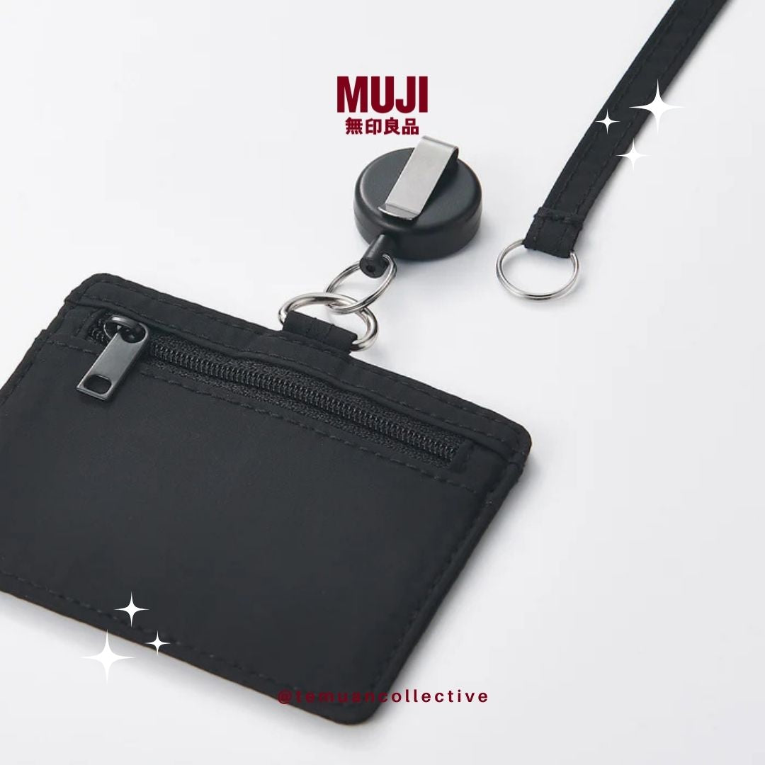 MUJI Japan Stretchy Polyester Card Holder