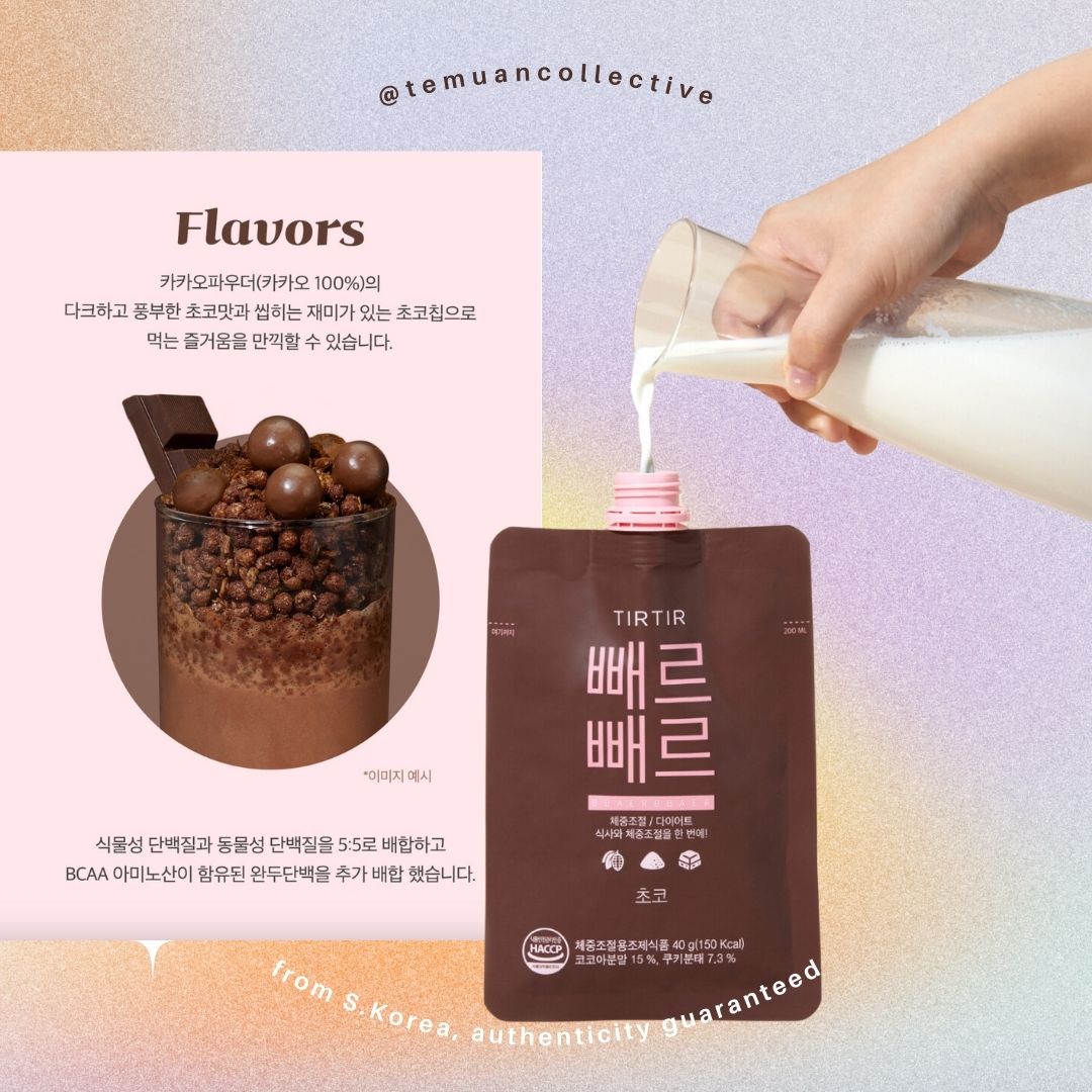 TIRTIR Bbaer Bbaer Weight Control High Protein Fiber Diet Shake Meal