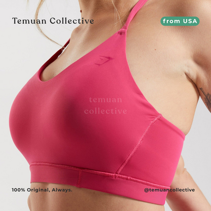 Gymshark Studio Sports Bra Hibiscus Pink