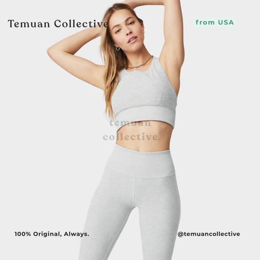 Alo Yoga Alosoft Serenity Bra Zinc Heather