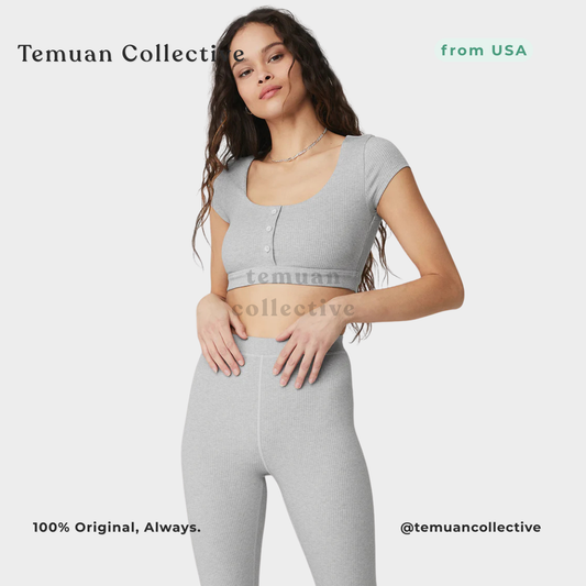 Alo Yoga Blissful Henley Bra Top