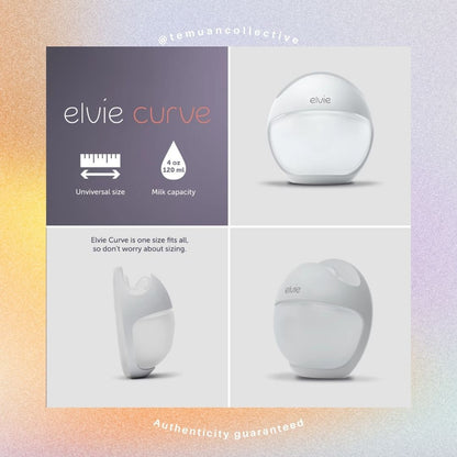 Elvie Curve Manual In Bra Silicone Breast Pump