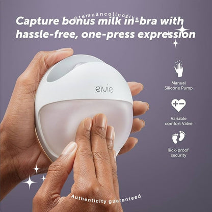 Elvie Curve Manual In Bra Silicone Breast Pump