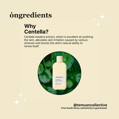 Ongredients Centella Asiatica Skin Barrier Calming Lotion