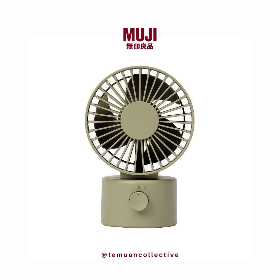 MUJI Japan Low Noise Usb Desk Fan