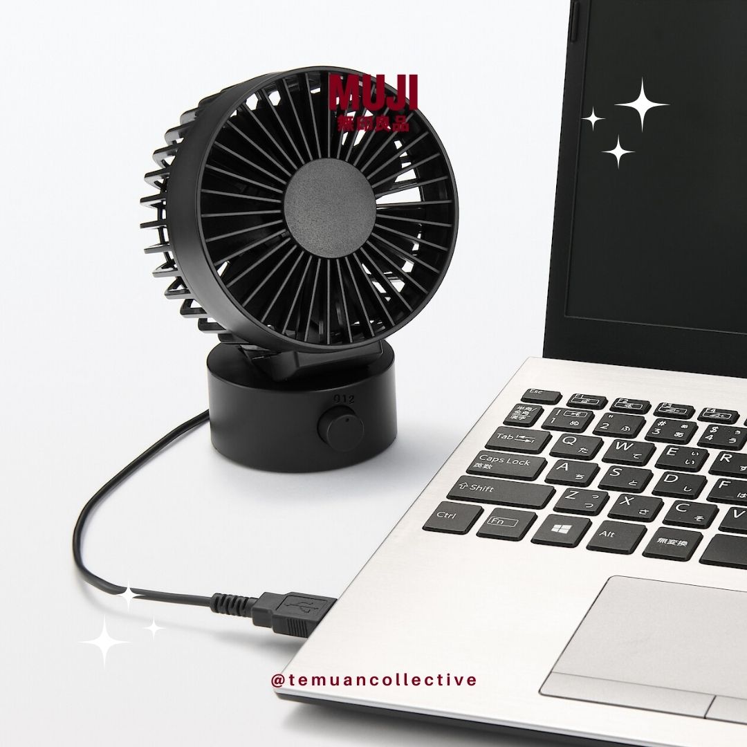 MUJI Japan Low Noise Usb Desk Fan