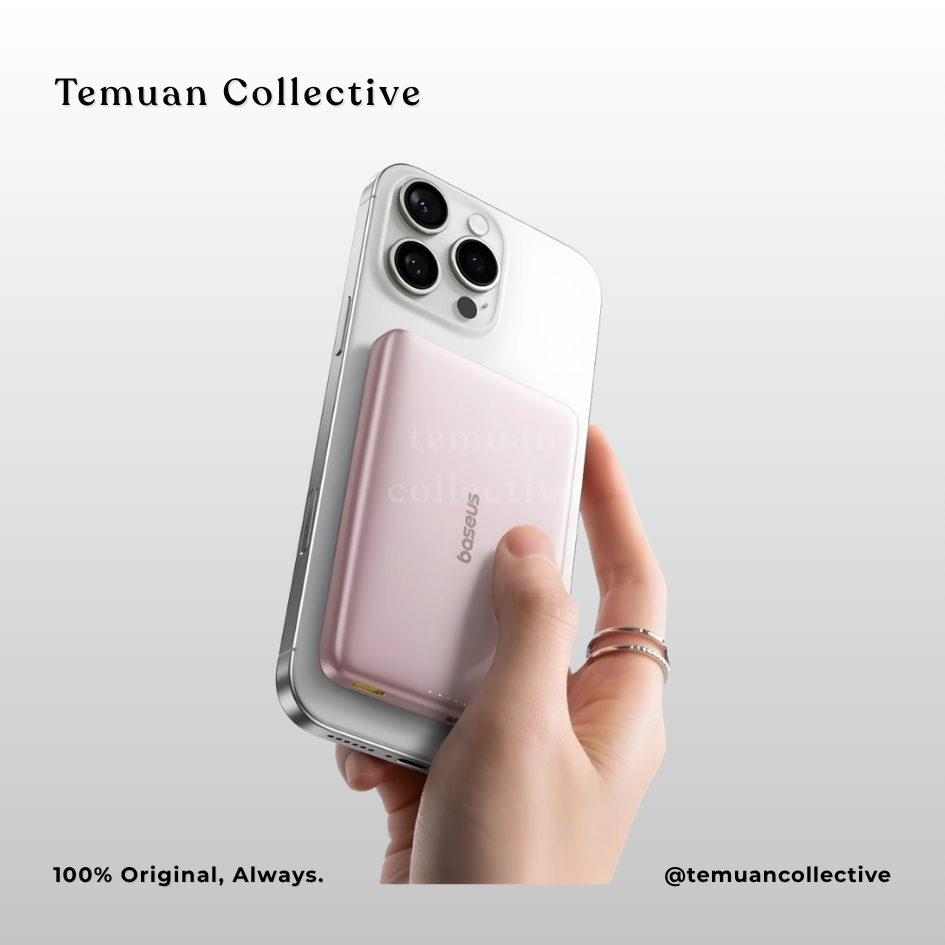 Baseus PicoGo AM41 Ultra Slim Magnetic Power Bank Built In Cable 10000mAh 27W