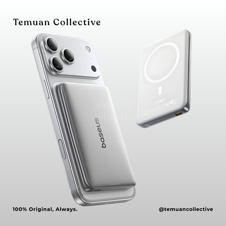 Baseus PicoGo AM41 Ultra Slim Magnetic Power Bank Built In Cable 10000mAh 27W