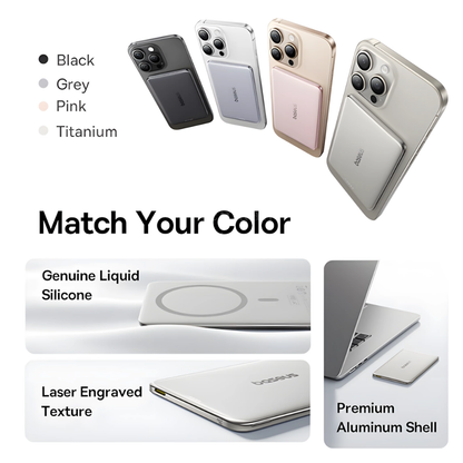 Baseus PicoGo AM41 Ultra Slim Magnetic Power Bank Built In Cable 10000mAh 27W
