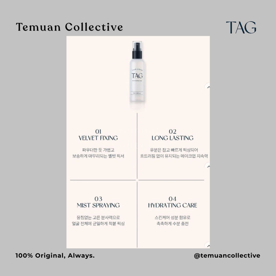 TAG - TOUCH A GLEAM Velvet Setting Fixer