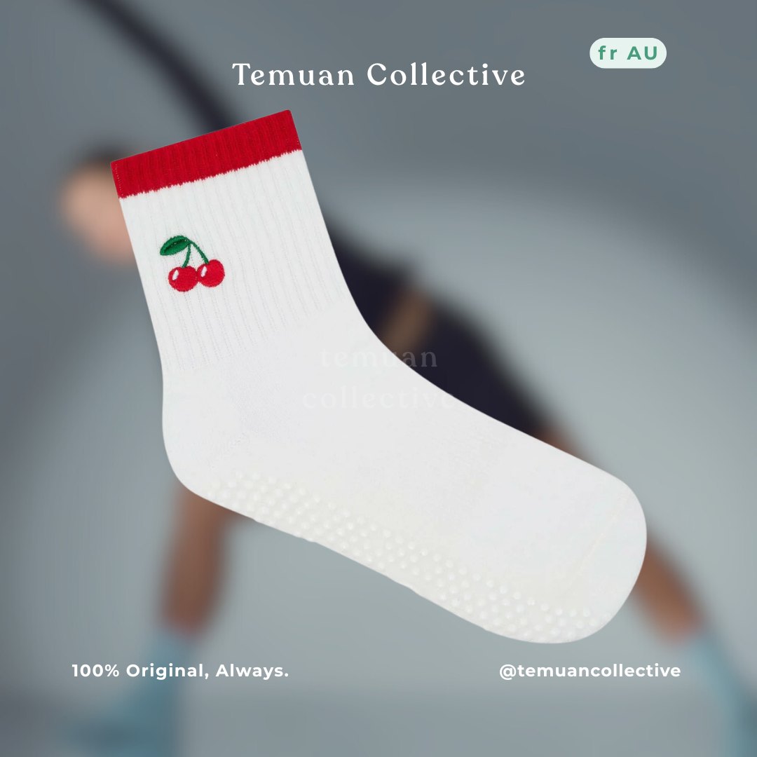 MoveActive XS & L Crew Non Slip Grip Pilates Socks