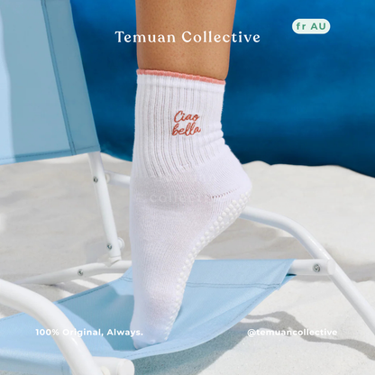MoveActive XS & L Crew Non Slip Grip Pilates Socks