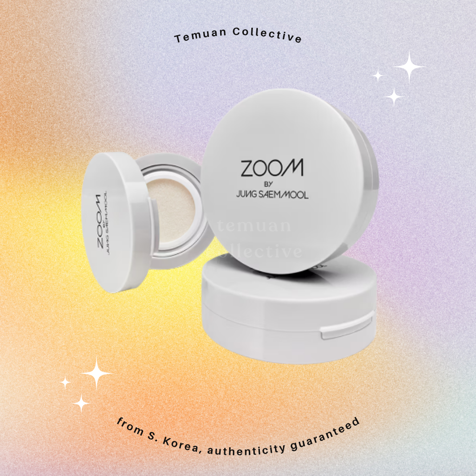ZOOM by JUNG SAEM MOOL Sebum Down Cushion, Glossy Up Cushion, Tone Prep Booster & Makeup Fixer