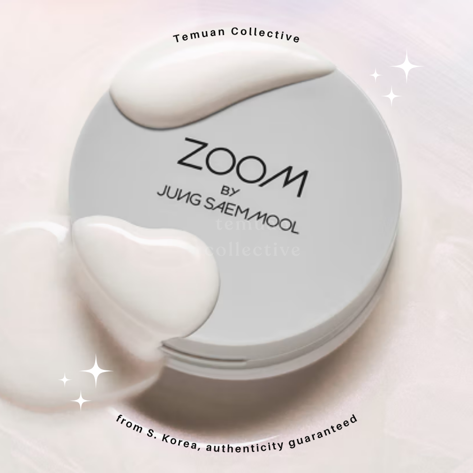 ZOOM by JUNG SAEM MOOL Sebum Down Cushion, Glossy Up Cushion, Tone Prep Booster & Makeup Fixer