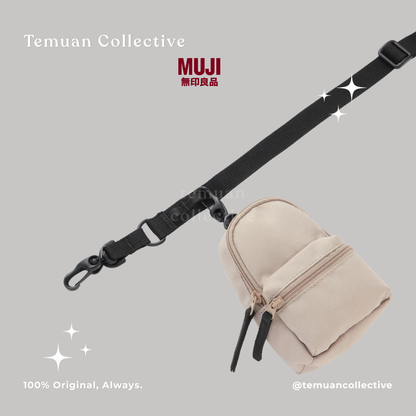 MUJI Mini Water Repellent Backpack / Mini Canvas Tote Bag / Shoulder Strap Belt