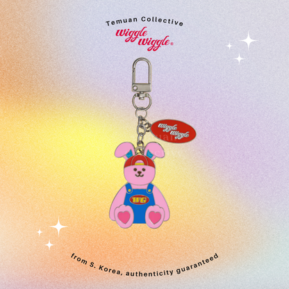 Wiggle Wiggle Metal Charm Keyring