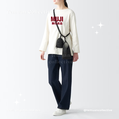 MUJI Mini Water Repellent Backpack / Mini Canvas Tote Bag / Shoulder Strap Belt