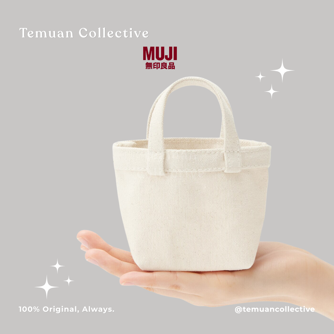 MUJI Mini Water Repellent Backpack / Mini Canvas Tote Bag / Shoulder Strap Belt