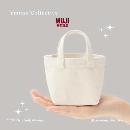 MUJI Mini Water Repellent Backpack / Mini Canvas Tote Bag / Shoulder Strap Belt