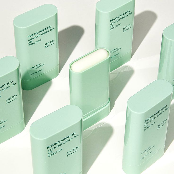 ROUND A'ROUND Comfort Green Tea Air Sunstick 19g