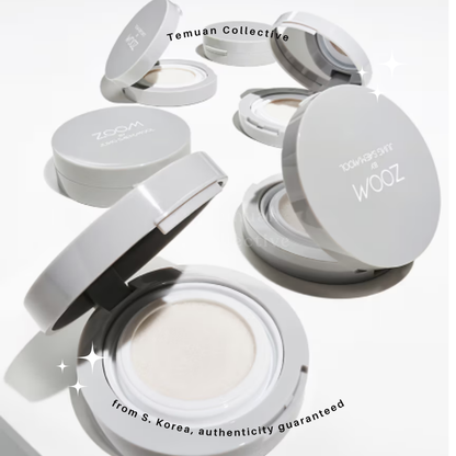 ZOOM by JUNG SAEM MOOL Sebum Down Cushion, Glossy Up Cushion, Tone Prep Booster & Makeup Fixer