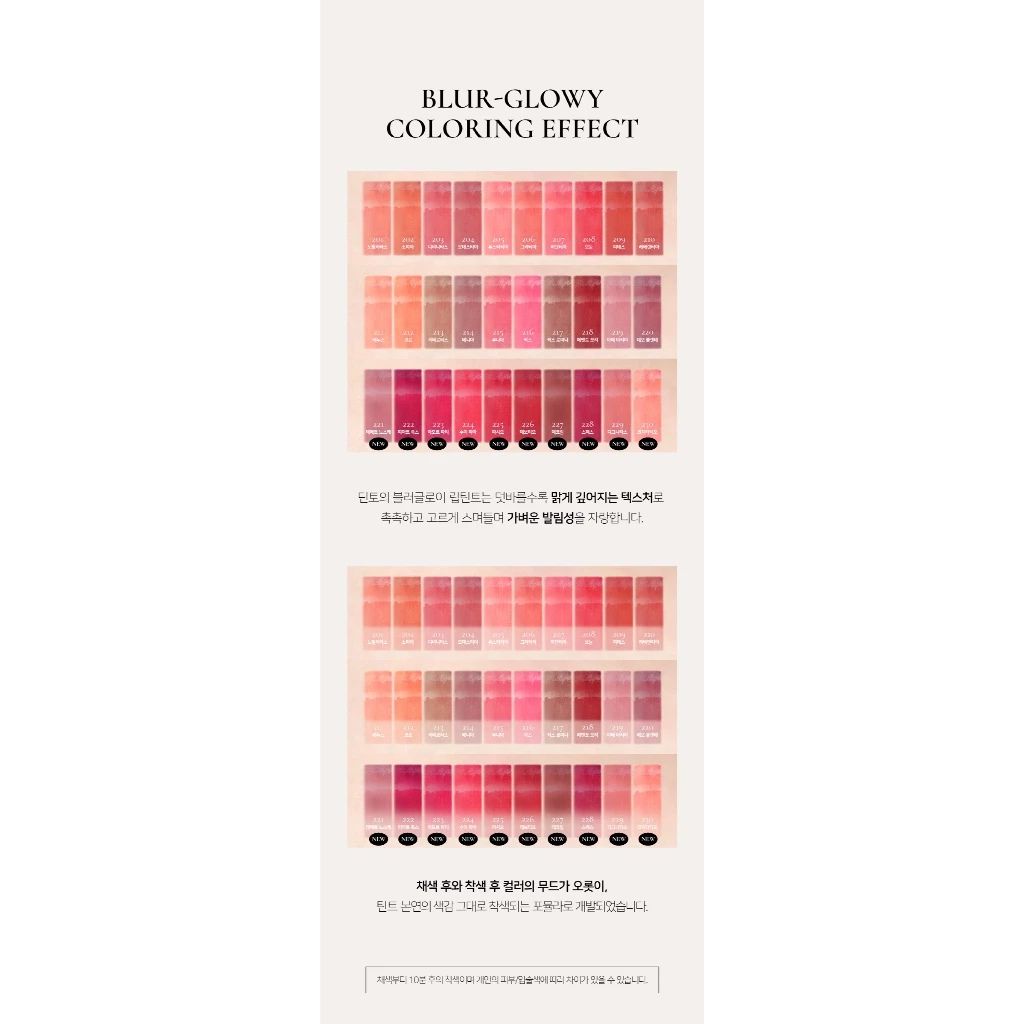 Dinto Blur Glowy Lip Tint 3.5g - Lipstain / Liptint