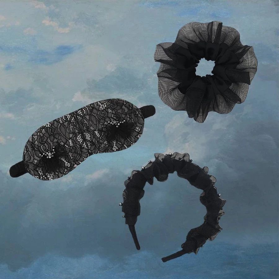 Hepburn Satin Silk Eye Cover House of Sanaa