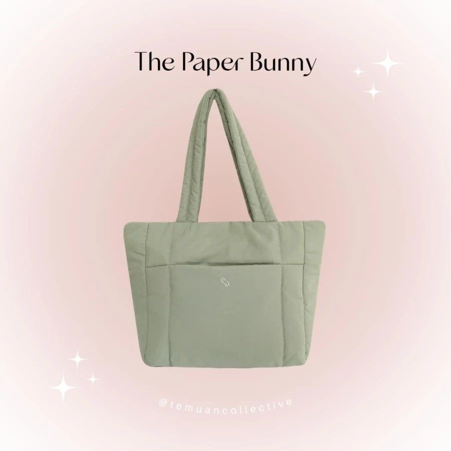 The Paper Bunny Puffer Shopper Bag
