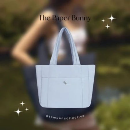 The Paper Bunny Puffer Shopper Bag
