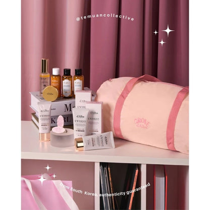 GROVE d'Alba Lounge Wear Original UV Essence Waterfull Tone Up Pink Correcting Suncream Set