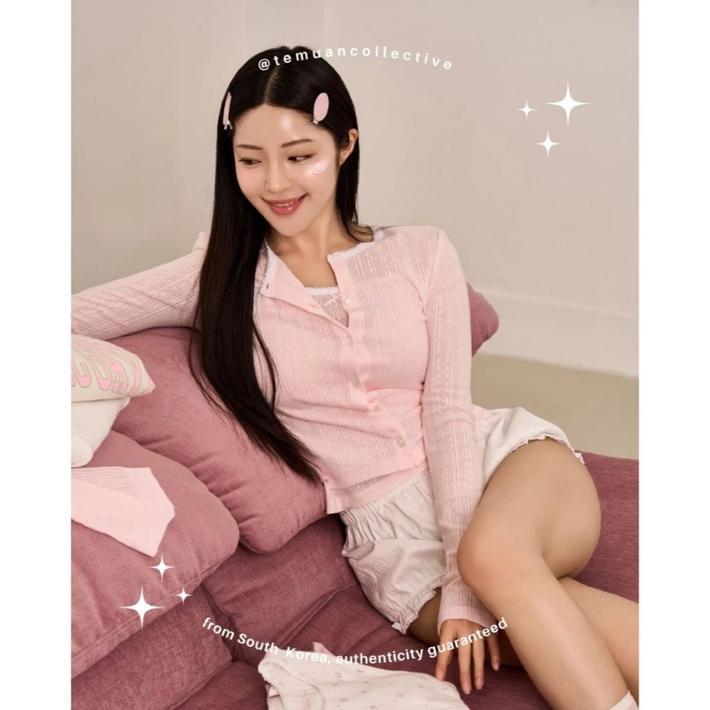 GROVE d'Alba Lounge Wear Original UV Essence Waterfull Tone Up Pink Correcting Suncream Set