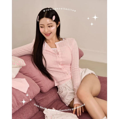 GROVE d'Alba Lounge Wear Original UV Essence Waterfull Tone Up Pink Correcting Suncream Set