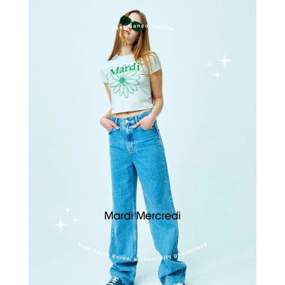 MARDI MERCREDI Cropped TShirt FlowerMardi, Ddanji, Classoc