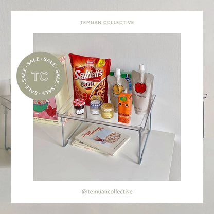 Tray Transparent Desk Table Organizer Aesthetic Storage Rack