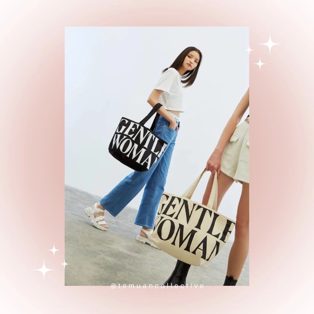 Gentle Woman Canvas Tote Bag