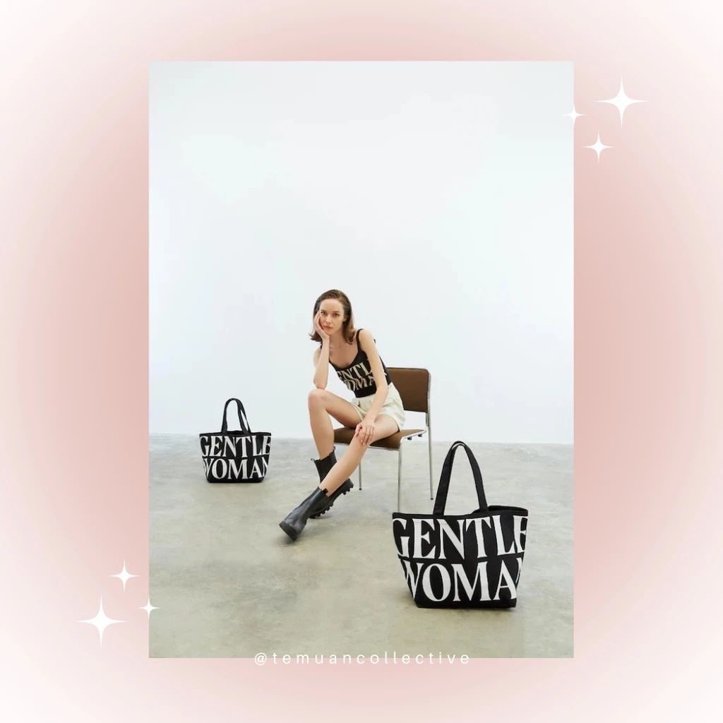 Gentle Woman Canvas Tote Bag