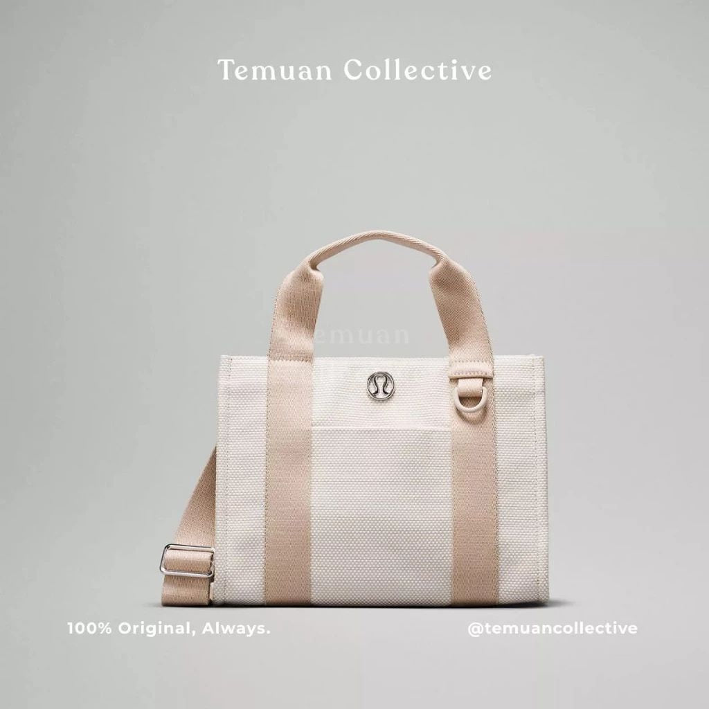 Lululemon Two-Tone Canvas Mini Tote Bag 4.5L & 10L