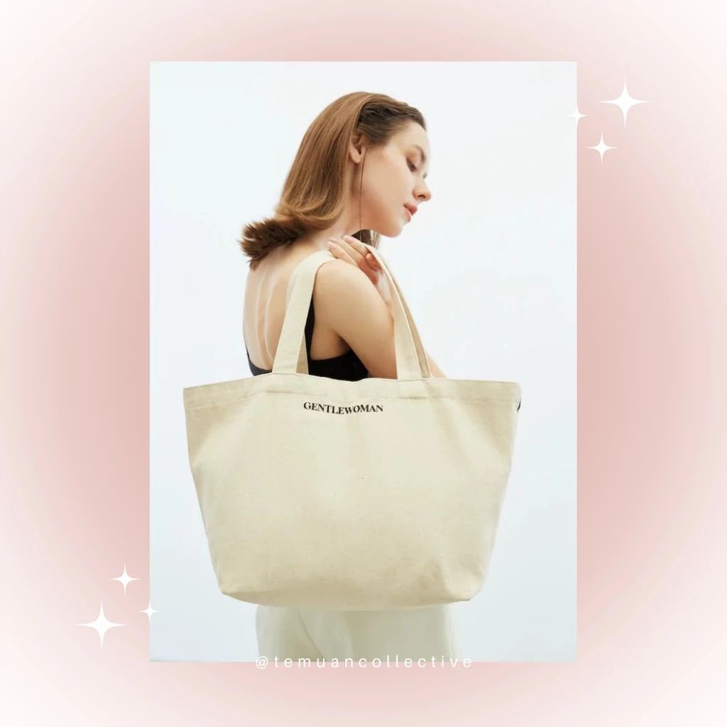 Gentle Woman Canvas Tote Bag