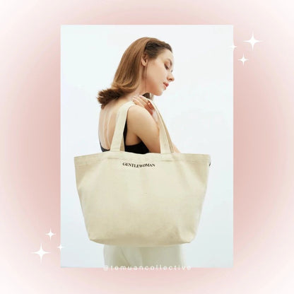 Gentle Woman Canvas Tote Bag