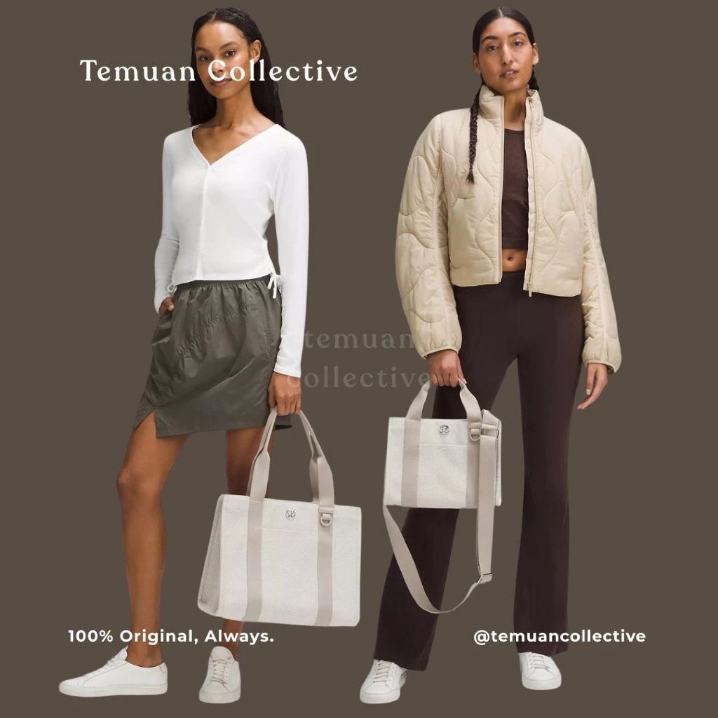 Lululemon Two-Tone Canvas Mini Tote Bag 4.5L & 10L