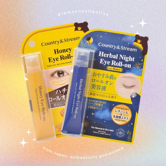 Country & Stream Herbal Night Eye Roll-on with Honey Retinol & Jojoba Seed Oil