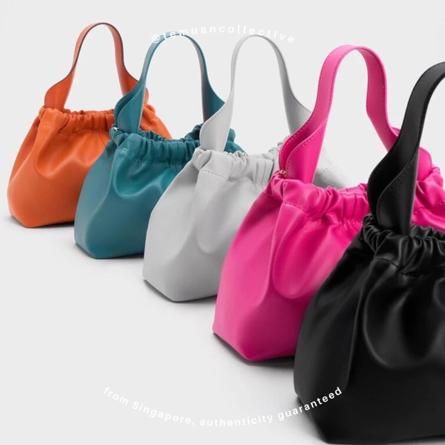 C&K ALLY Ruched Slouchy Bag