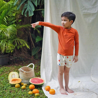 Bundle Long Sleeve Rash Guard & Boys Swim Shorts