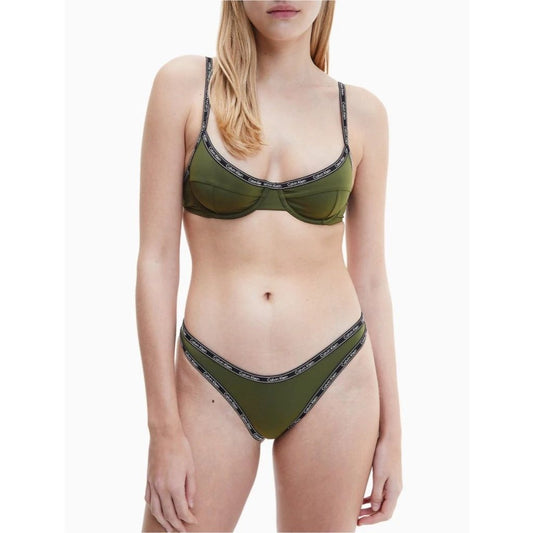 CALVIN KLEIN Logo Tape Balconette Bikini Top / Bra