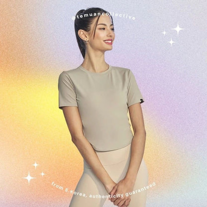 XEXYMIX Ice Feather Crop Short Sleeve