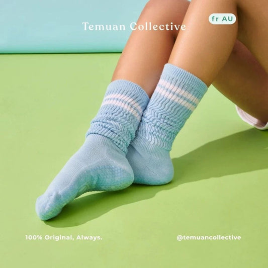 MoveActive Pilates Project x Cheerleader Scrunch Non Slip Grip Socks