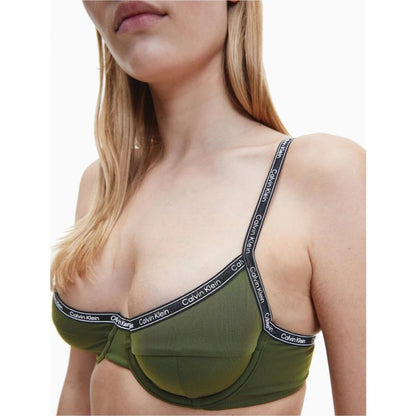 CALVIN KLEIN Logo Tape Balconette Bikini Top / Bra