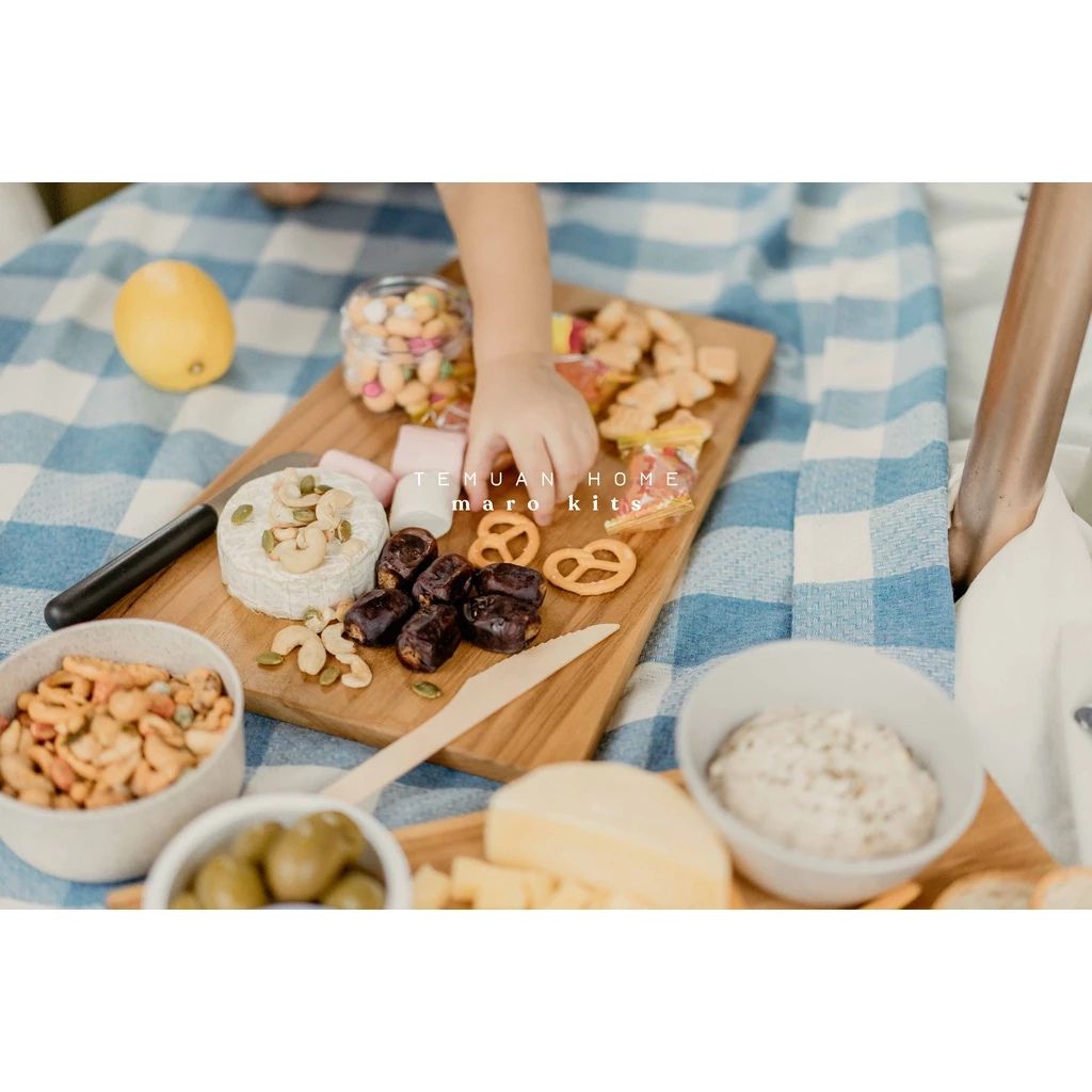 Teak Wood Serving Cutting Board by Temuan Home